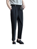 Men's Pinstripe Drape Trousers