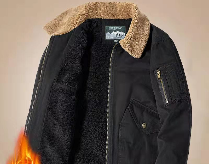 Men's Winter Sherpa-Lined Jacket