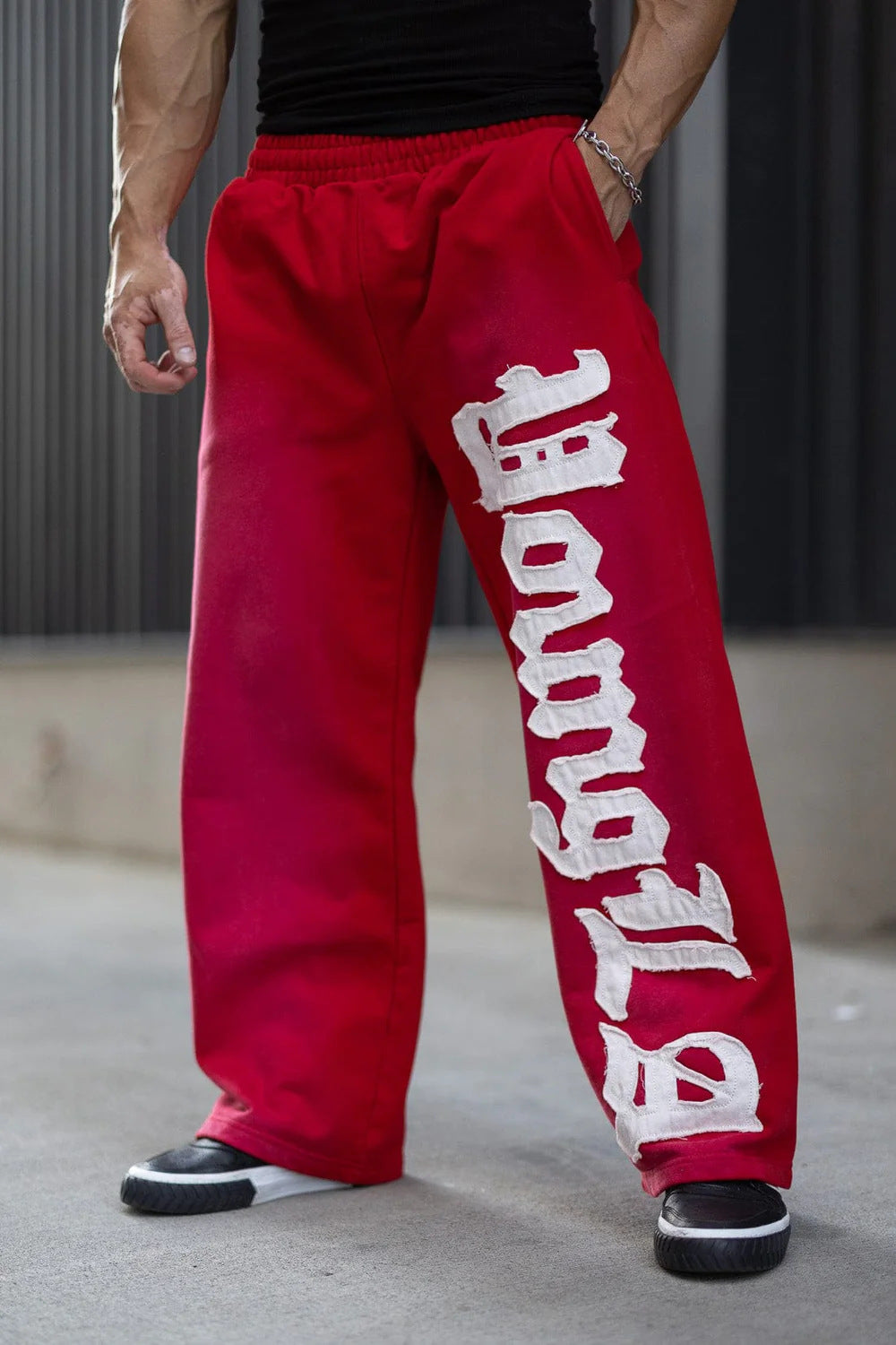 Oversized Embroidered Lounge Pants