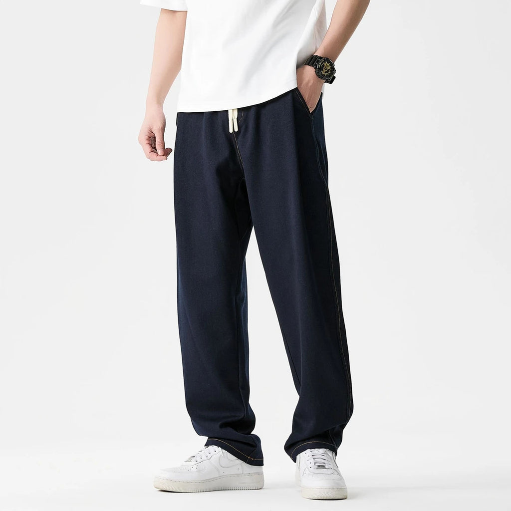 Loose-Fit Elastic Trousers