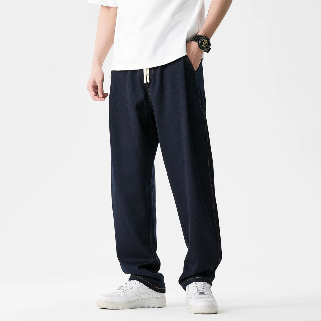 Loose-Fit Elastic Trousers