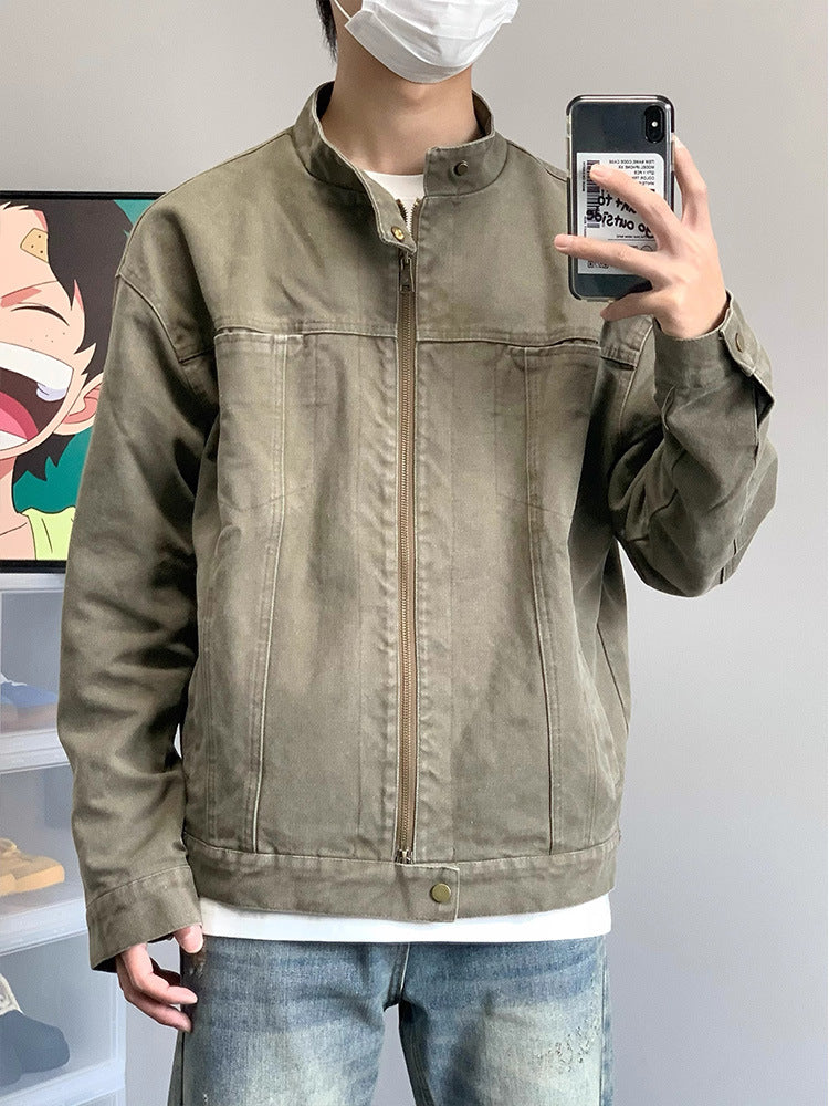 Stand Collar Workwear Jacket