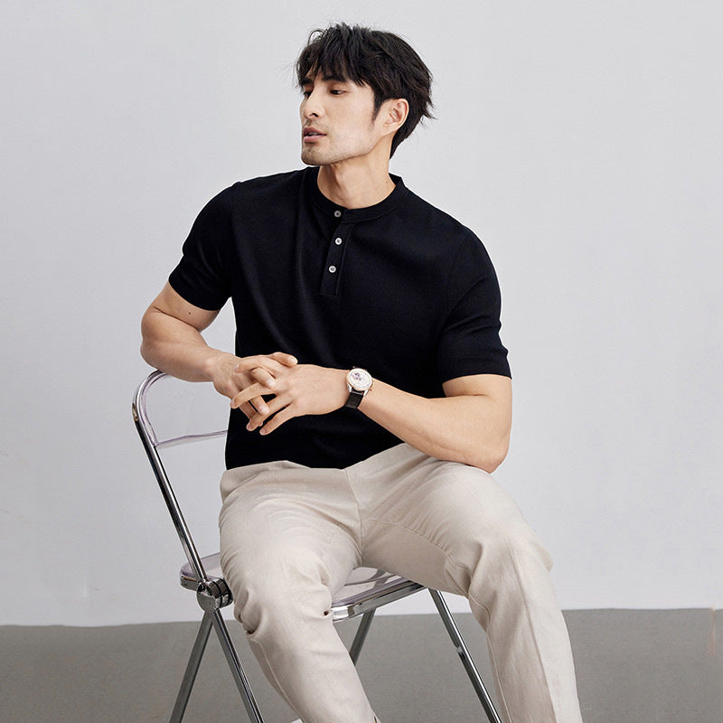 Knitted Polo Shirt