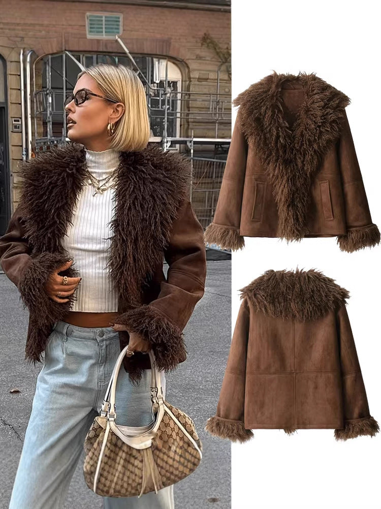 Women's Shaggy Faux Fur Jacket
