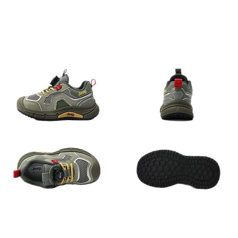 Kids Dial Closure Outdoor Sneakers