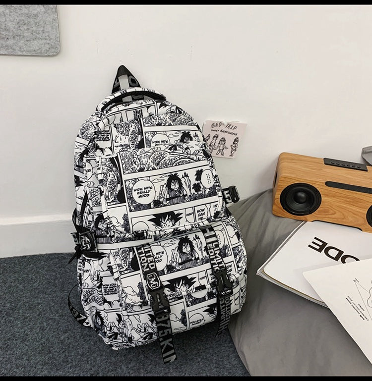 Anime Print Backpack