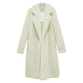 Plush Lapel Longline Coat