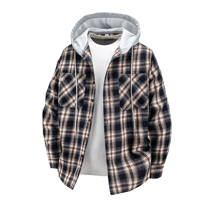 Hooded Flannel Shirt