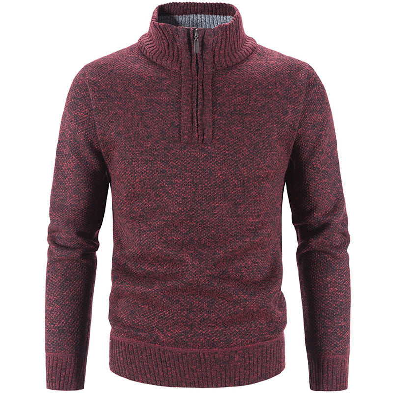 Textured Quarter-Zip Pullover