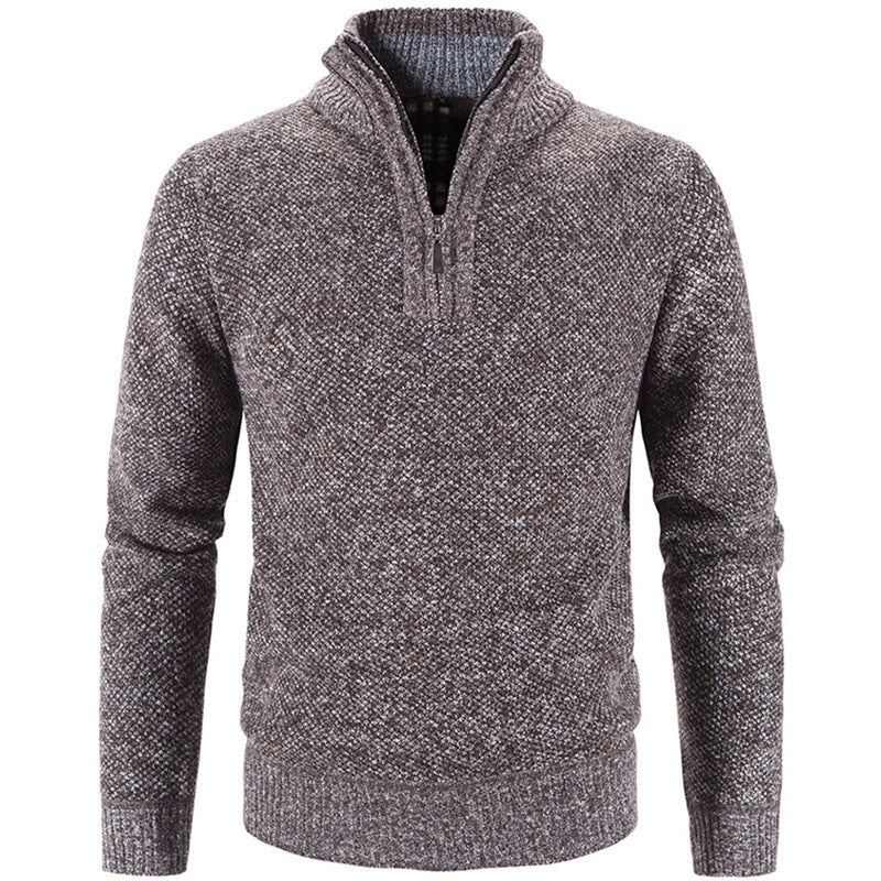 Textured Quarter-Zip Pullover