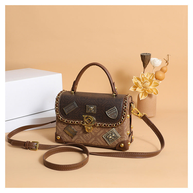 Embellished Top-Handle Satchel