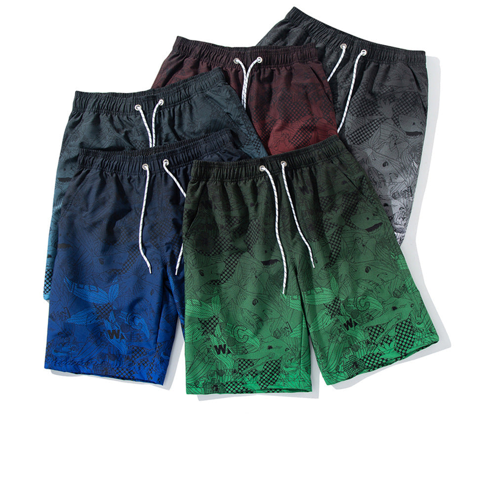 Gradient Print Performance Board Shorts