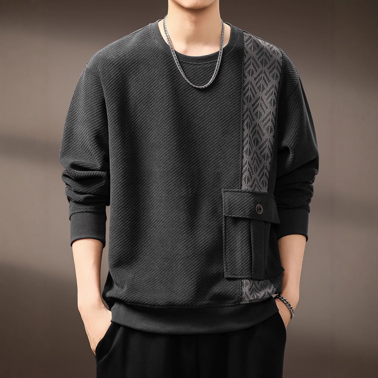 Urban Utility Textured Pullover