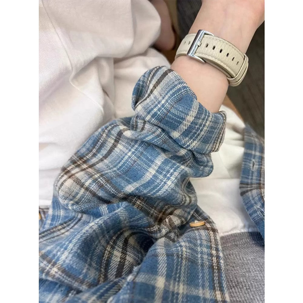 Vintage Plaid Flannel Jacket