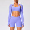 One-piece shawl periwinkle