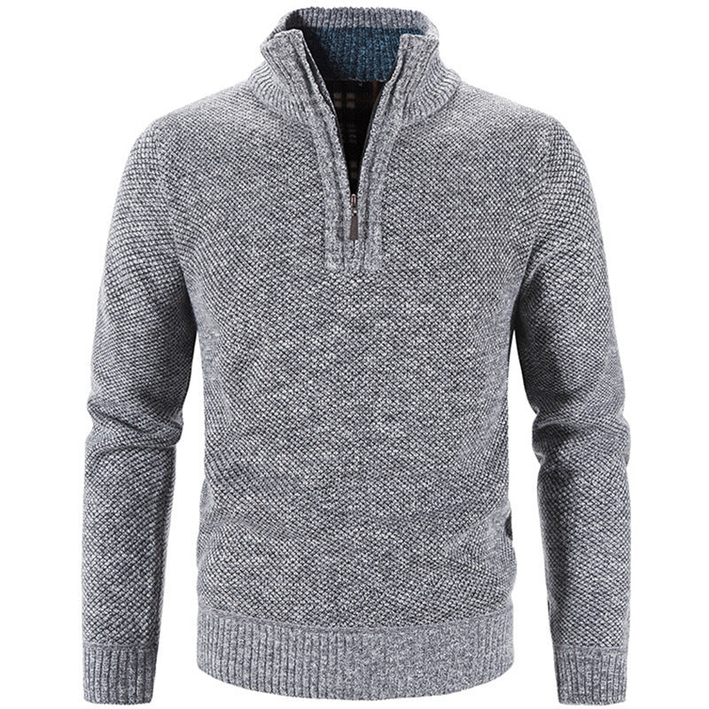 Textured Quarter-Zip Pullover