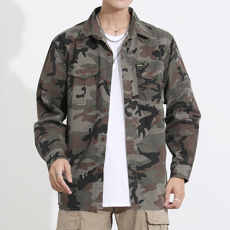Men’s Oversized Camo Workwear Overshirt