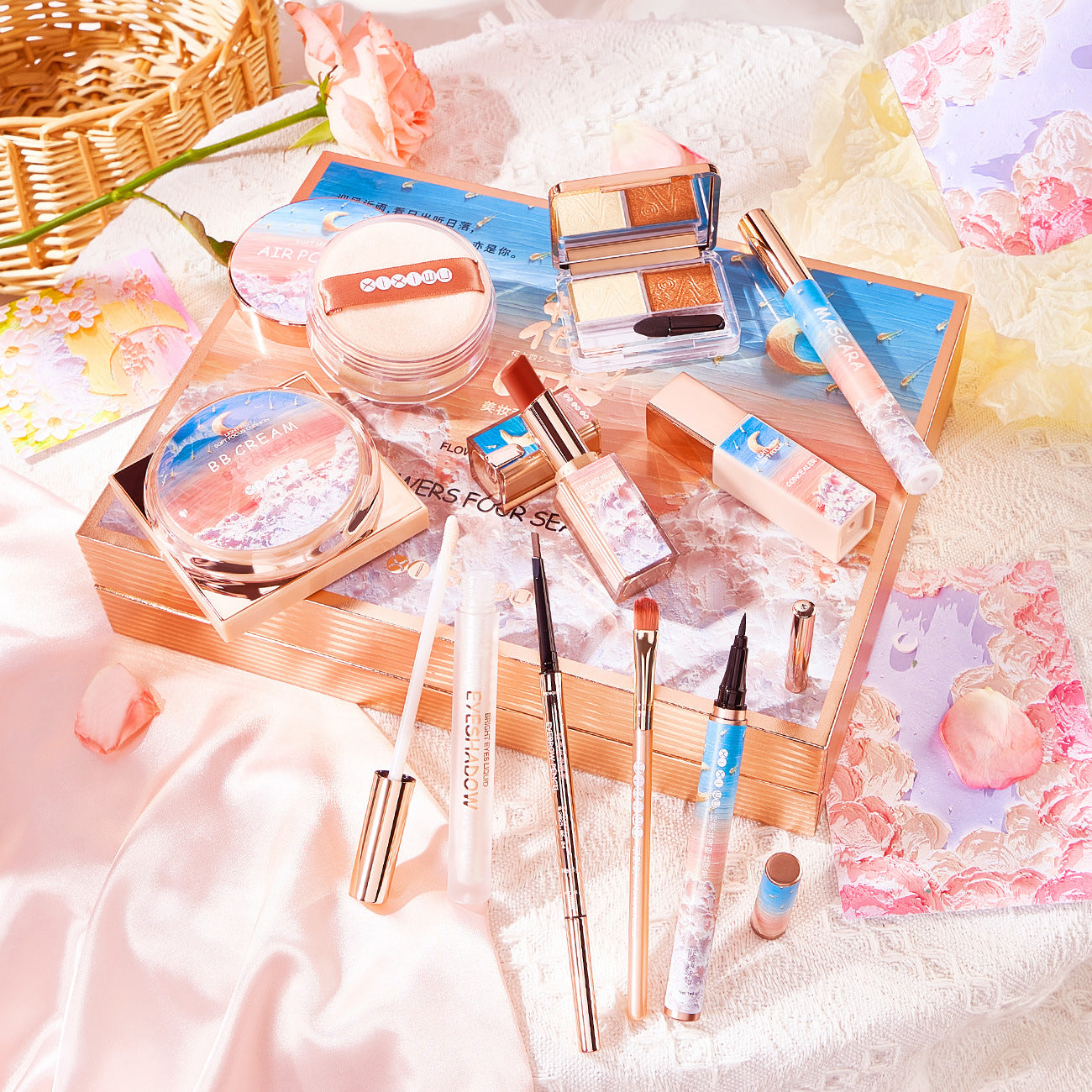 Flowers Four Seasons Makeup Gift Set