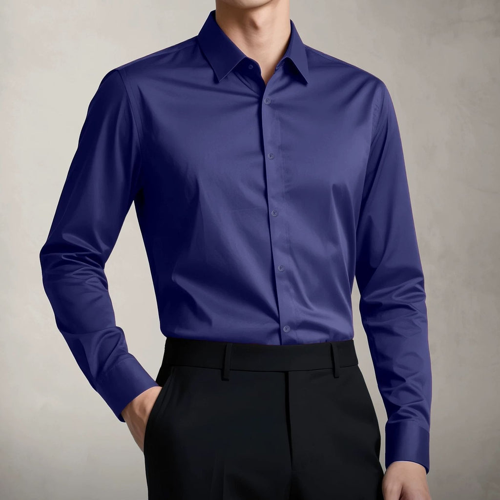 Premium Silk Lustre Wrinkle Resistant Business Shirt