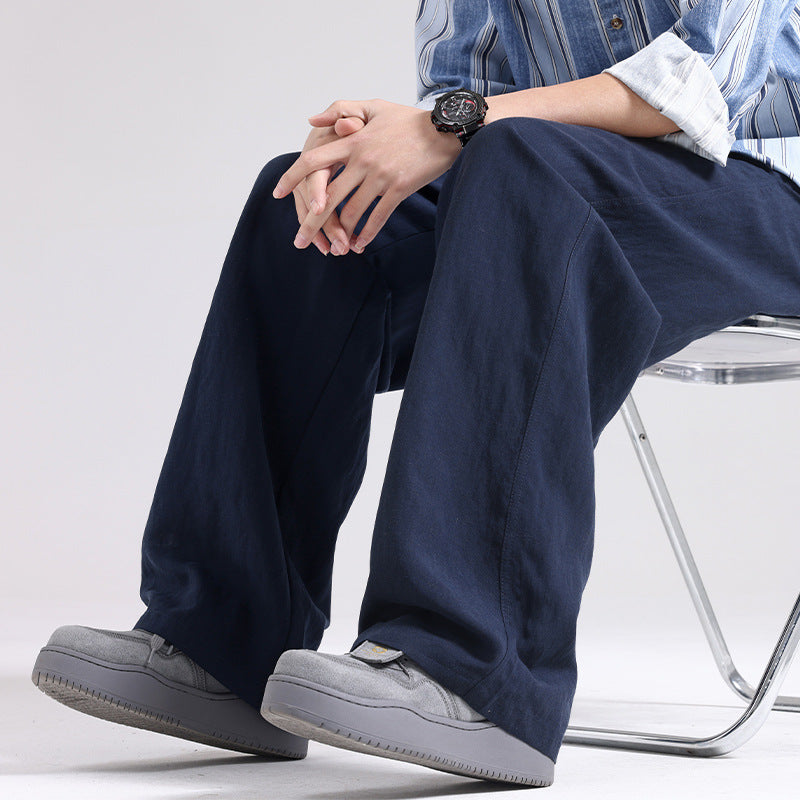 Tencel Wide-Leg Trousers