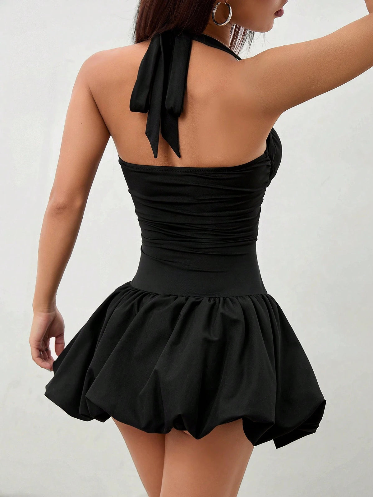 Halter A-Line Mini Dress