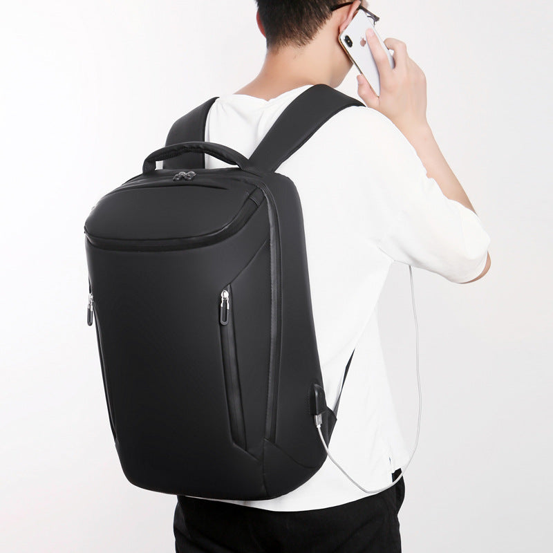 New backpack men's business laptop bag usb backpack water-repellent travel men's commuter black bag