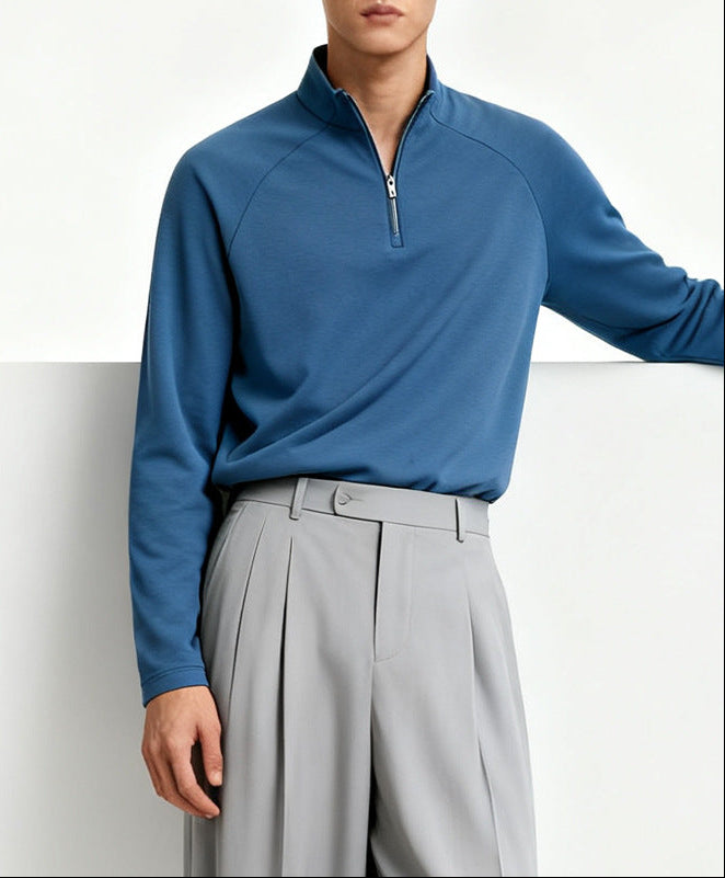 Versatile Zip-Neck Sweatshirt