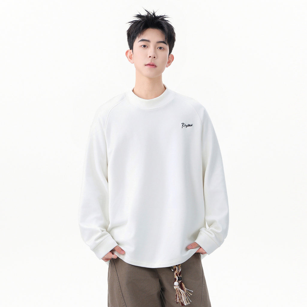 Heavyweight Relaxed Mock-Neck Sweatshirt