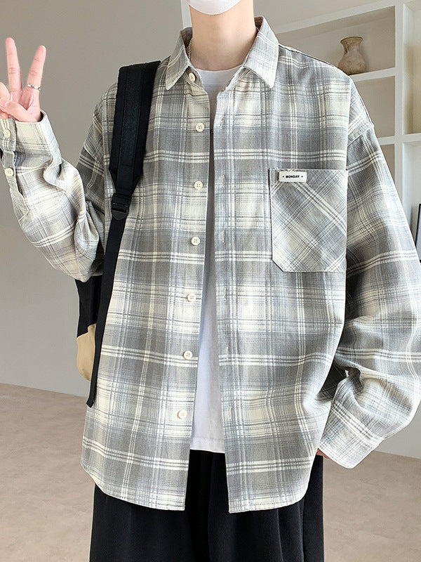 Oversized Plaid Casual Shirt