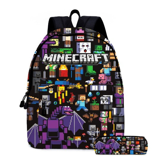 Pixel Game Backpack Set