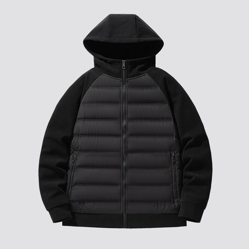 sleek hooded puffer