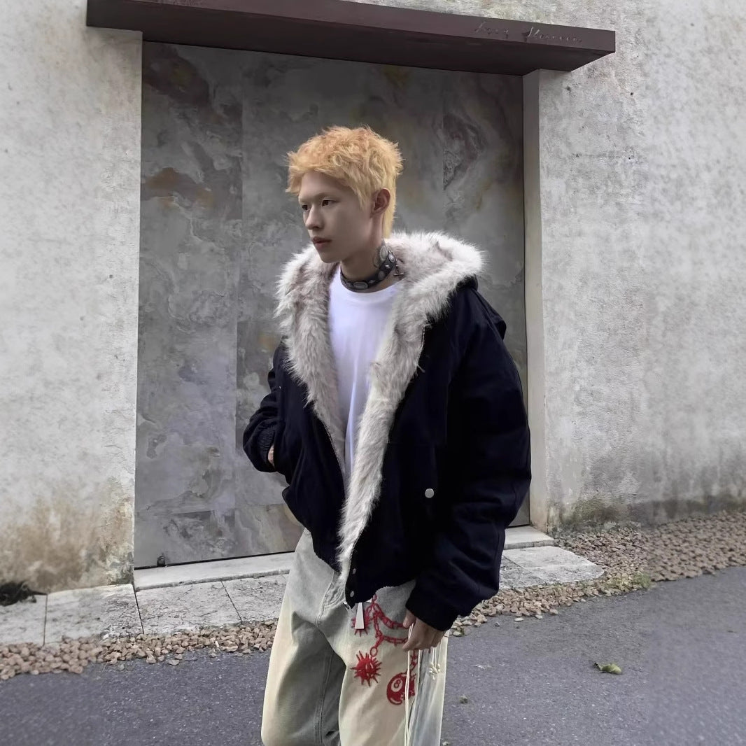 American retro collar jacket