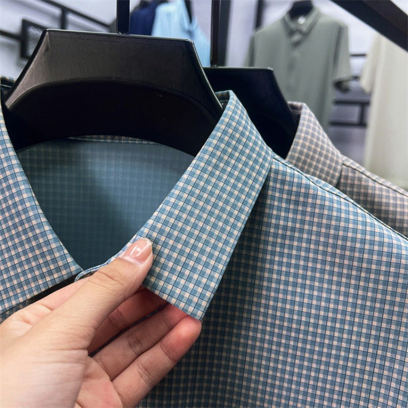 Plaid Casual Short-Sleeve Shirt