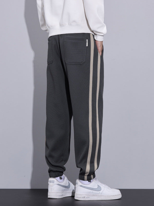 Striped Ankle-Cuff Joggers