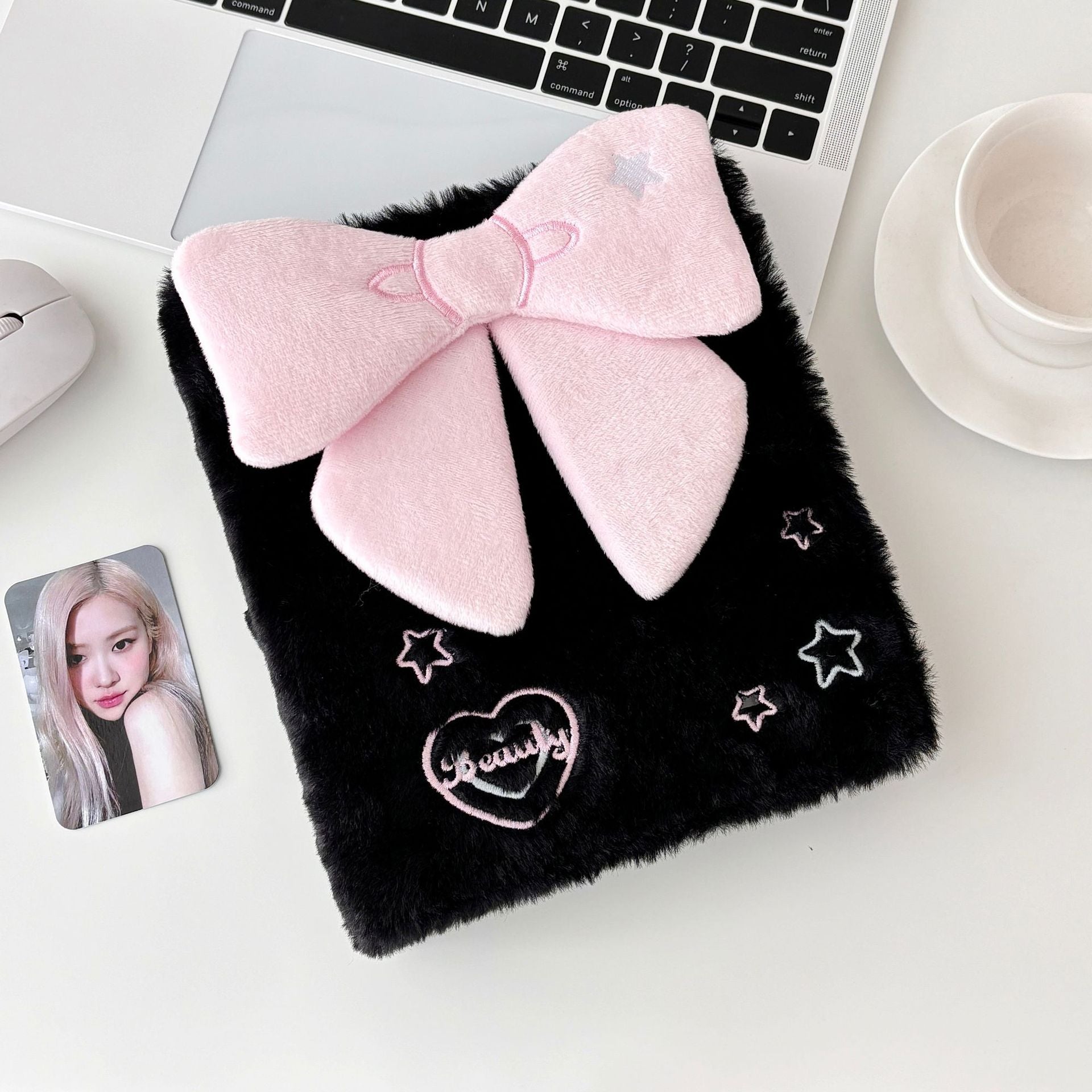 Plush Bow Binder Photocard Album