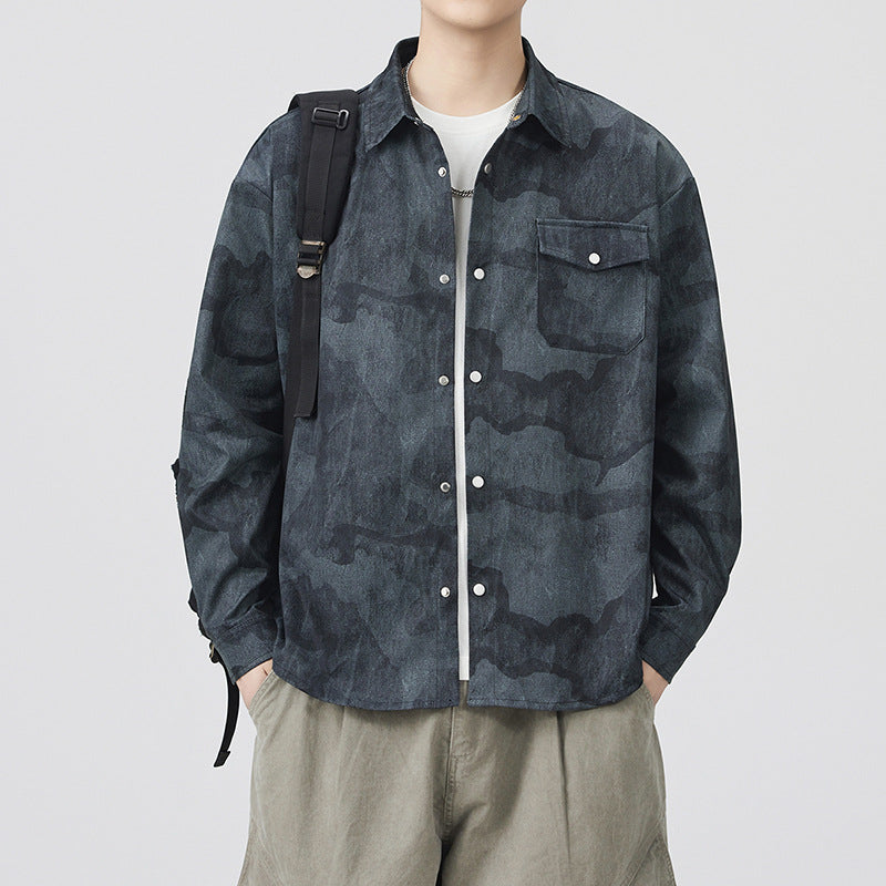 Tie-Dye Workwear Overshirt