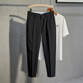 Modern Slim-Fit Drape Trousers