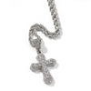 Pure White Pendant+3mm24inch Stainless Steel Twist Chain