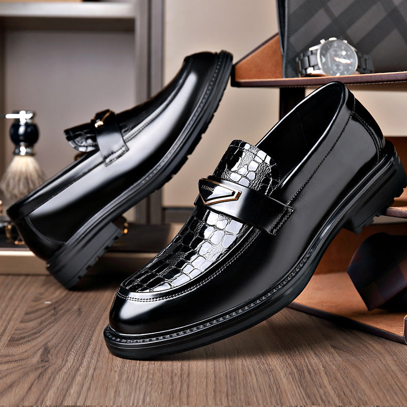 Men's Business Slip-On Leather Shoes
