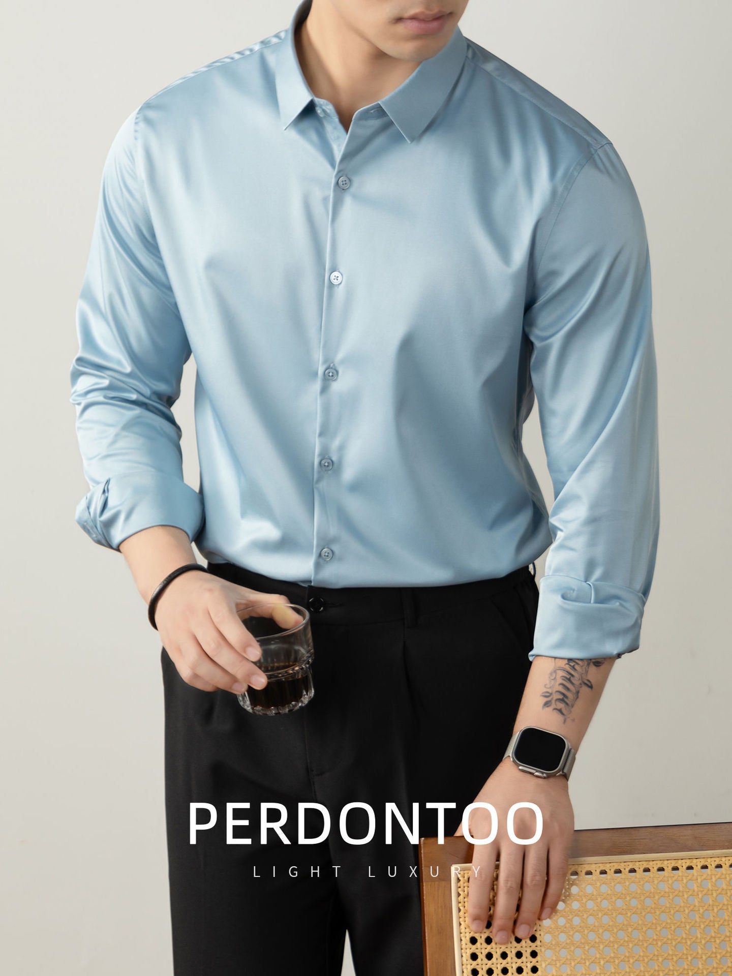 Luxury Non Iron Silk Finish Shirt