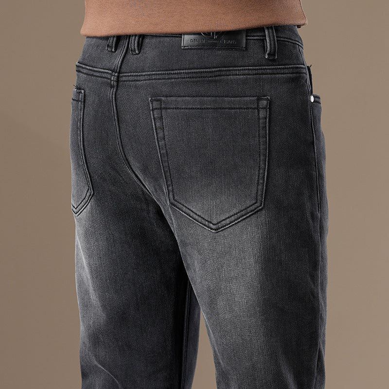 Men's Straight-Leg Thermal Denim