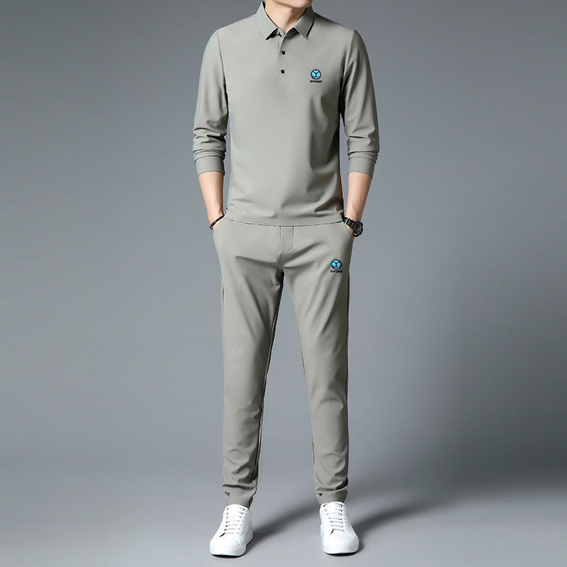 Long-Sleeve Polo Track Set