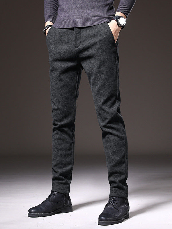 Men's Slim-Fit Business Casual Trousers