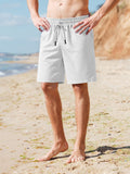 Linen-Blend Summer Leisure Shorts