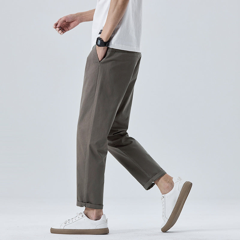Casual Straight-Leg Trousers
