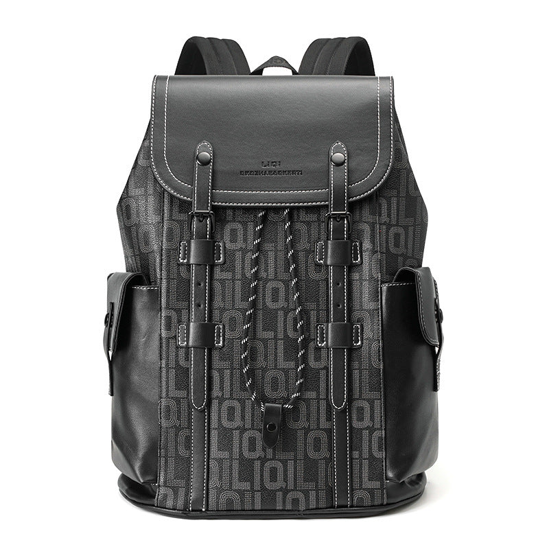 Monogram Canvas Flap Backpack