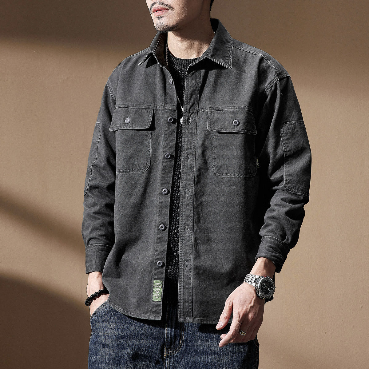 Vintage-Style Overshirt