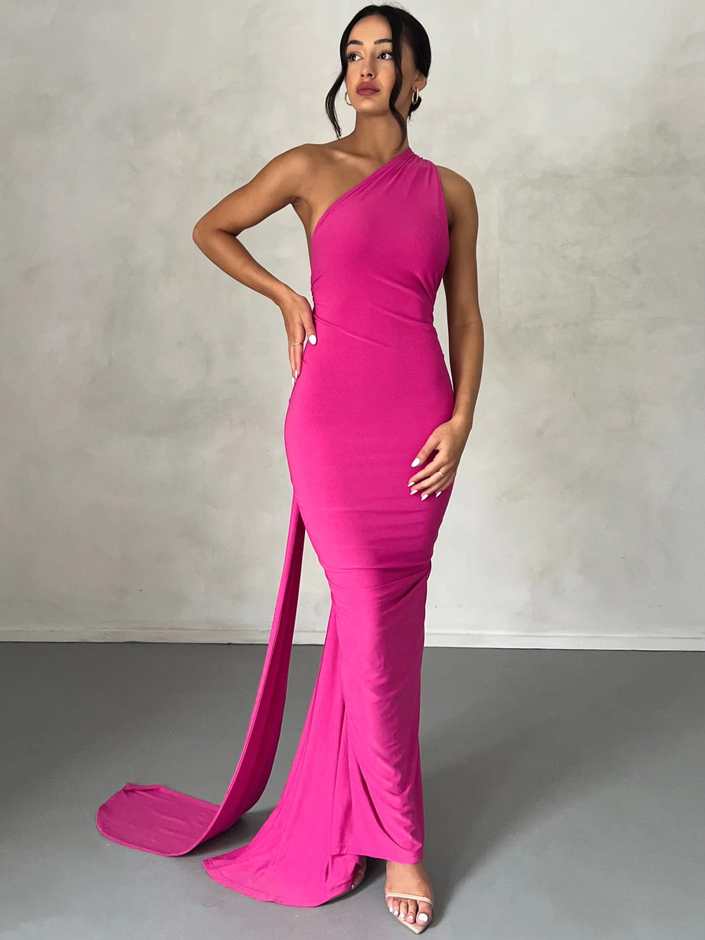 Pleated Backless Dress