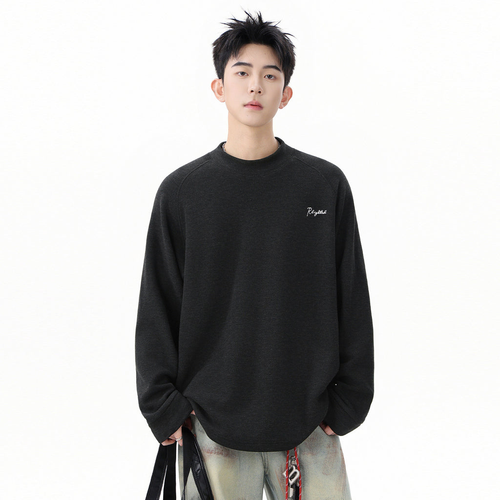 Heavyweight Relaxed Mock-Neck Sweatshirt
