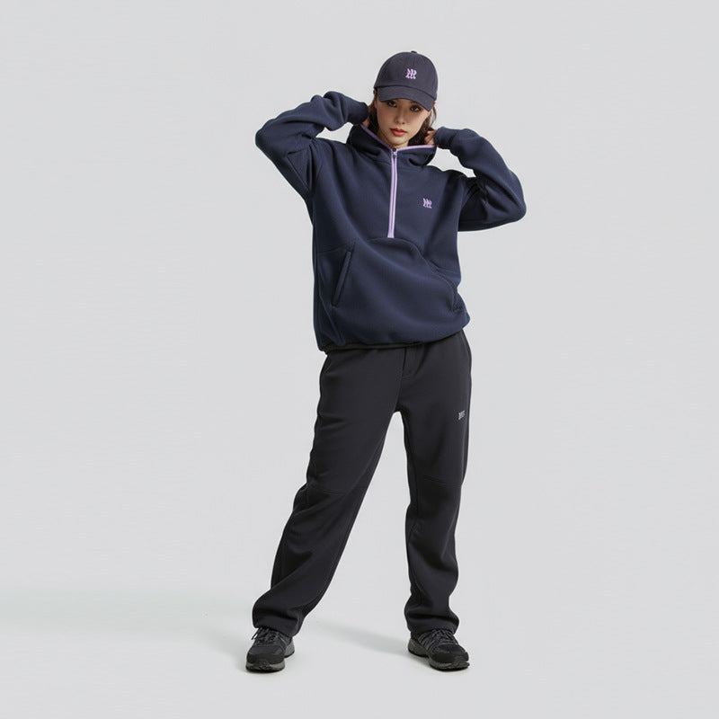 Technical Half-Zip Fleece Hoodie